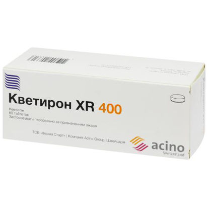 Фото Кветирон XR 400 таблетки 400 мг №60.